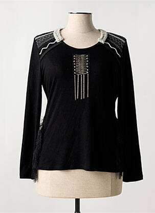 T-shirt manches longues manches longues noir MERI & ESCA femme