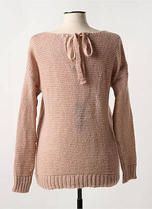 Pull coupe cintrée manches longues rose L'ATELIER D'ANNA femme