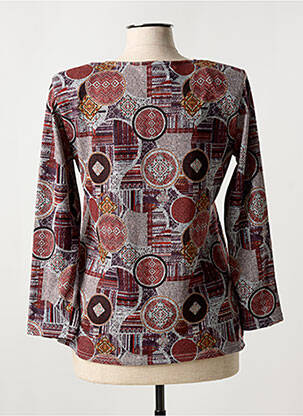 Pull tissage chiné manches longues gris PLURIELLES femme