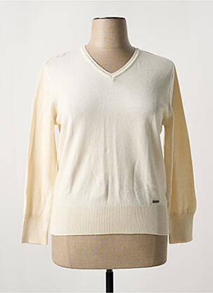 Pull stretch manches longues beige AGATHE & LOUISE femme