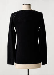 Gilet manches longues noir MARBLE pour femme seconde vue