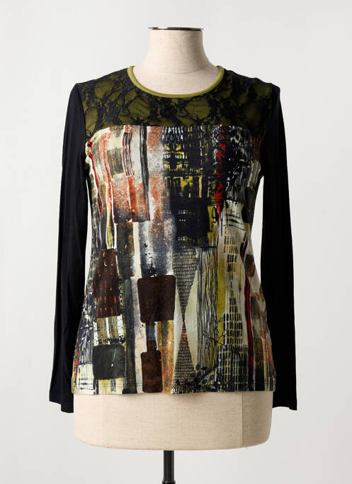 Top tissage jersey manches longues noir TELMAIL femme
