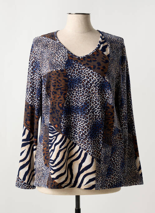 T-shirt bleu GUY DUBOUIS femme