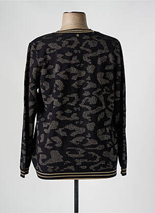 Pull coupe droite manches longues noir FRED SABATIER femme