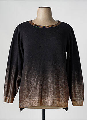 Pull coupe droite manches longues noir MERI & ESCA femme