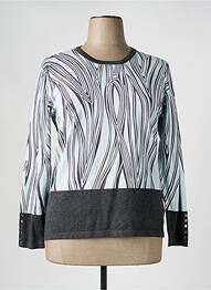 Pull coupe cintrée manches longues gris MARBLE femme