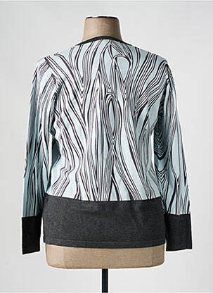 Pull coupe cintrée manches longues gris MARBLE femme