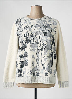 Pull coupe droite manches longues beige MERI & ESCA femme