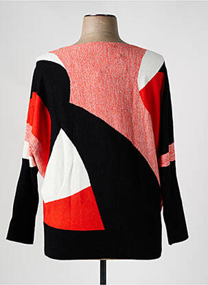 Pull col rond manches longues rouge MARBLE femme
