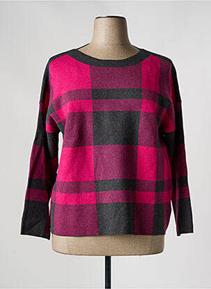 Pull stretch manches longues rose MARBLE femme