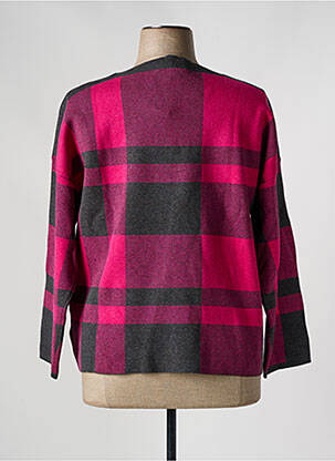 Pull coupe droite manches longues rose MARBLE femme