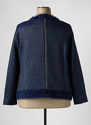 Veste casual col rond bleu MERI & ESCA femme