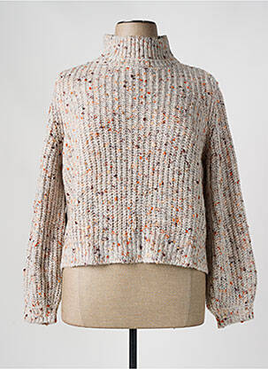 Pull col roulé beige CONCEPT  K pour femme