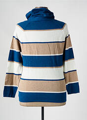 Pull col roulé bleu MARBLE pour femme seconde vue