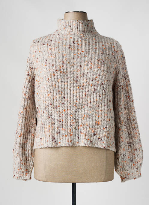 Pull col roulé beige CONCEPT  K pour femme