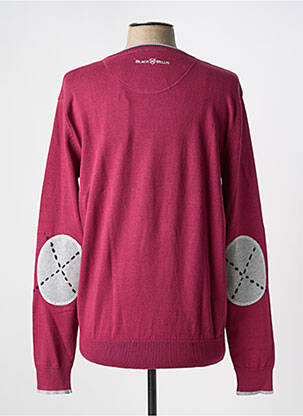 Pull manches longues manches longues violet BLACK WELLIS homme