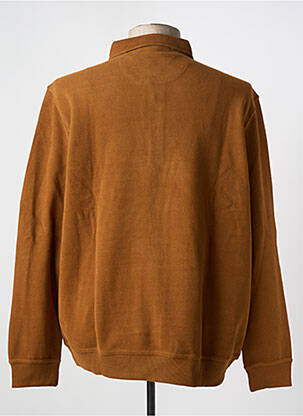 Pull manches longues manches longues marron COFOX homme
