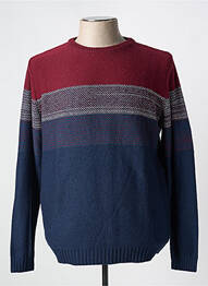 Pull col rond manches longues bleu COFOX homme