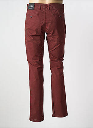 Pantalon chino stretch taille normale rouge DELAHAYE homme