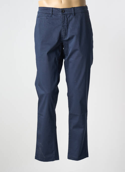 Pantalon chino bleu DELAHAYE pour homme