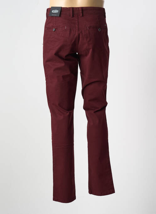 Pantalon chino rouge DELAHAYE pour homme
