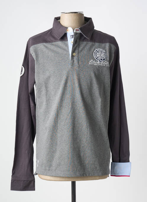 Polo gris BLACK WELLIS pour homme