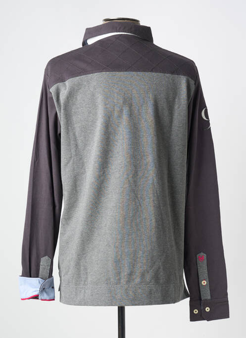 Polo gris BLACK WELLIS pour homme