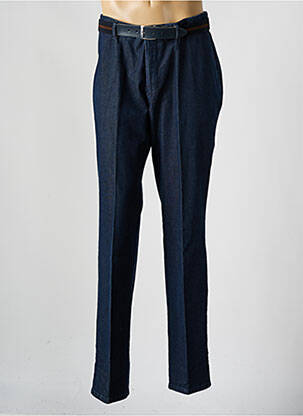 Pantalon slim tissage popeline taille normale bleu GS CLUB homme