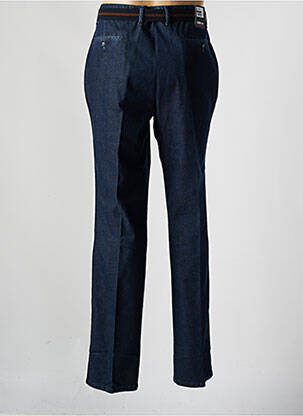 Pantalon slim tissage popeline taille normale bleu GS CLUB homme