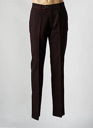 Pantalon slim stretch taille normale marron GS CLUB homme