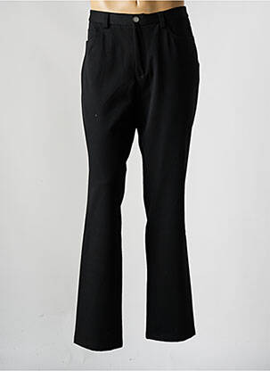 Pantalon slim tissage popeline taille normale noir KAMAO homme