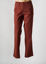 Pantalon chino stretch taille normale marron DELAHAYE homme