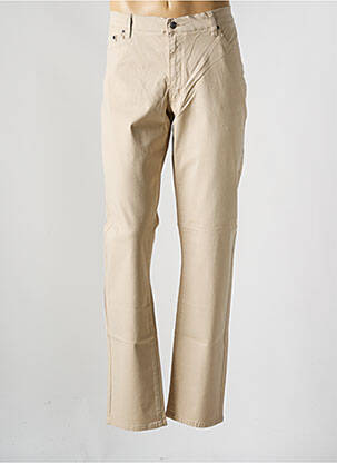 Pantalon droit stretch taille normale beige JOST homme