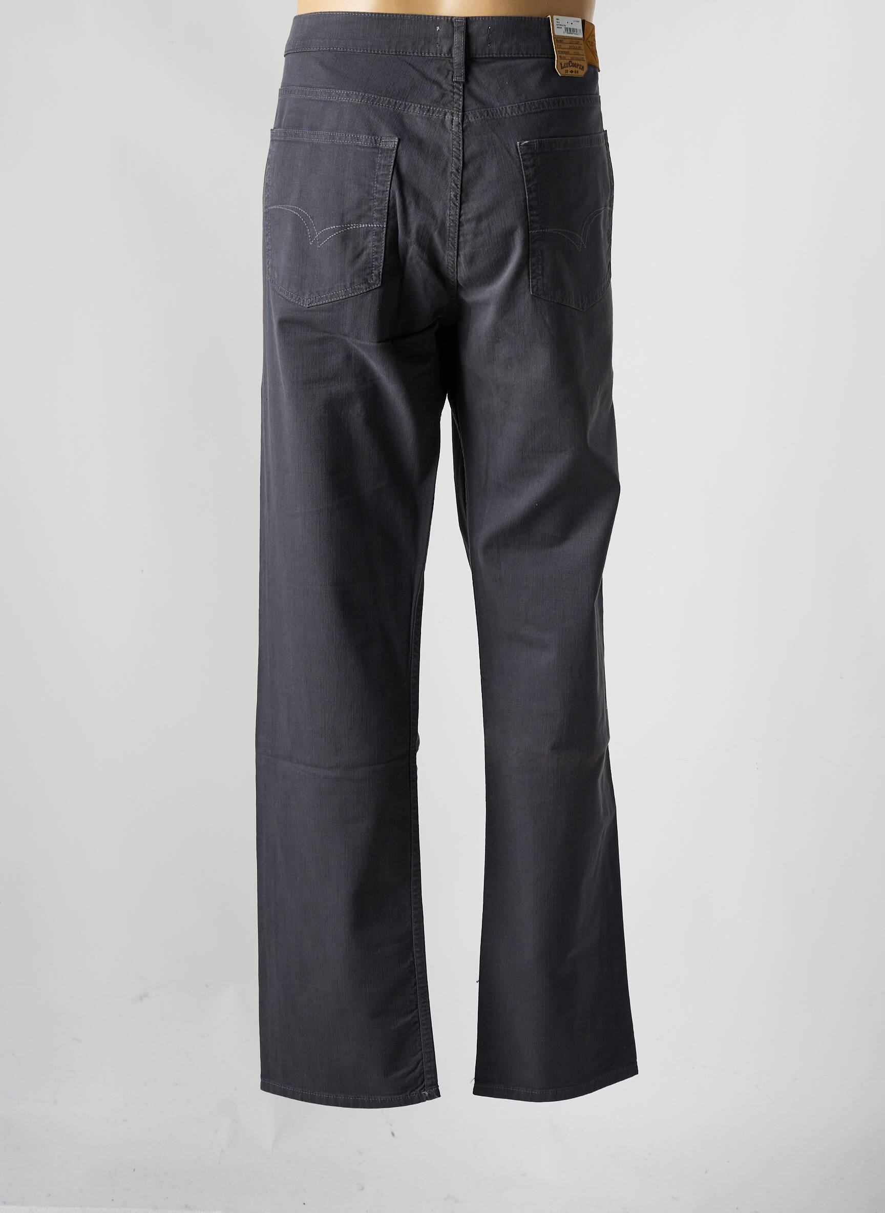 Pantalon droit stretch taille normale gris LEE COOPER homme