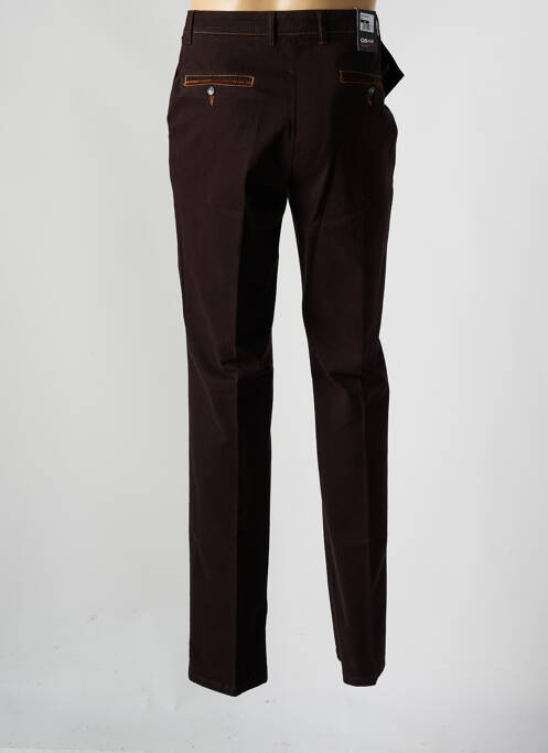 Pantalon slim stretch taille normale marron GS CLUB homme