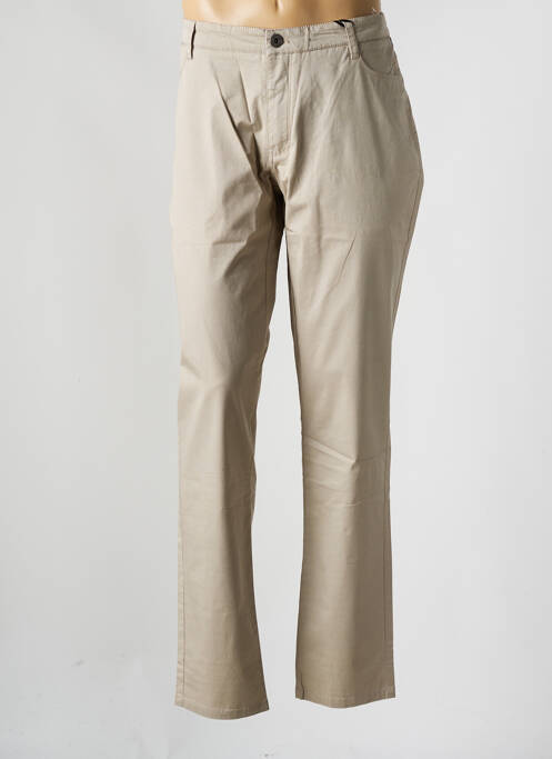 Pantalon droit beige DELAHAYE pour homme