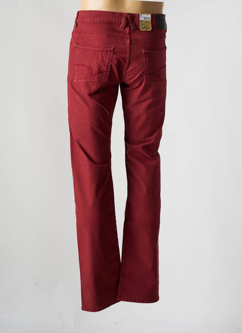 Pantalon droit rouge LEE COOPER pour homme