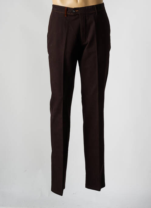 Pantalon slim marron GS CLUB pour homme