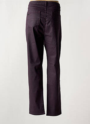 Pantalon slim tissage enduit taille normale violet MERI & ESCA femme