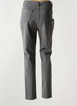 Pantalon slim stretch taille normale gris MARBLE femme