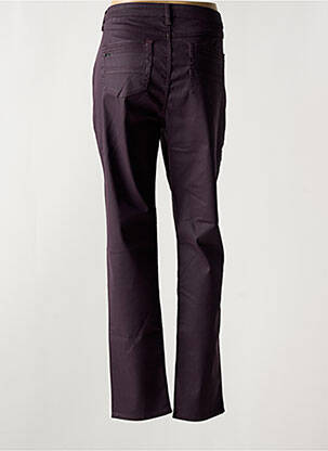 Pantalon slim tissage enduit taille normale violet MERI & ESCA femme