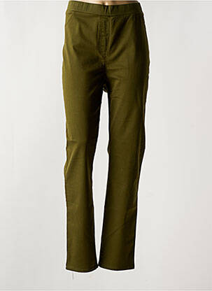 Pantalon slim taille élastique taille normale vert CONCEPT K femme