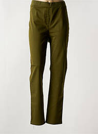 Pantalon slim taille élastique taille normale vert CONCEPT K femme