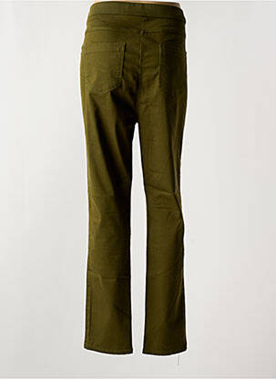 Pantalon slim taille élastique taille normale vert CONCEPT K femme
