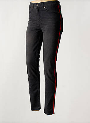 Jegging broderie galons latéraux taille normale noir CONCEPT K femme