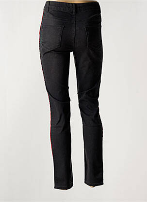 Jegging broderie galons latéraux taille normale noir CONCEPT K femme