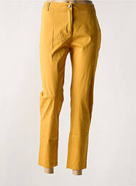 Pantalon 7/8 stretch taille normale jaune AGATHE & LOUISE femme