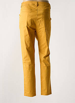 Pantalon 7/8 stretch taille normale jaune AGATHE & LOUISE femme