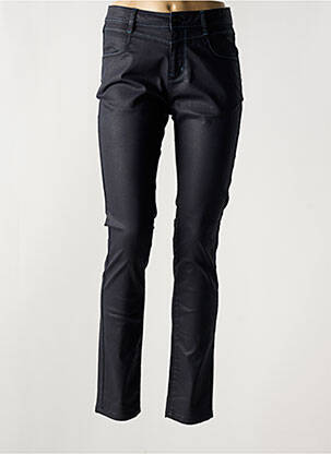 Pantalon slim tissage enduit taille normale noir FRED SABATIER femme