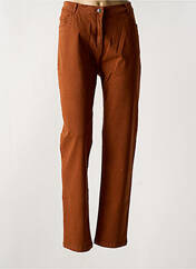 Pantalon droit marron AGATHE & LOUISE pour femme seconde vue